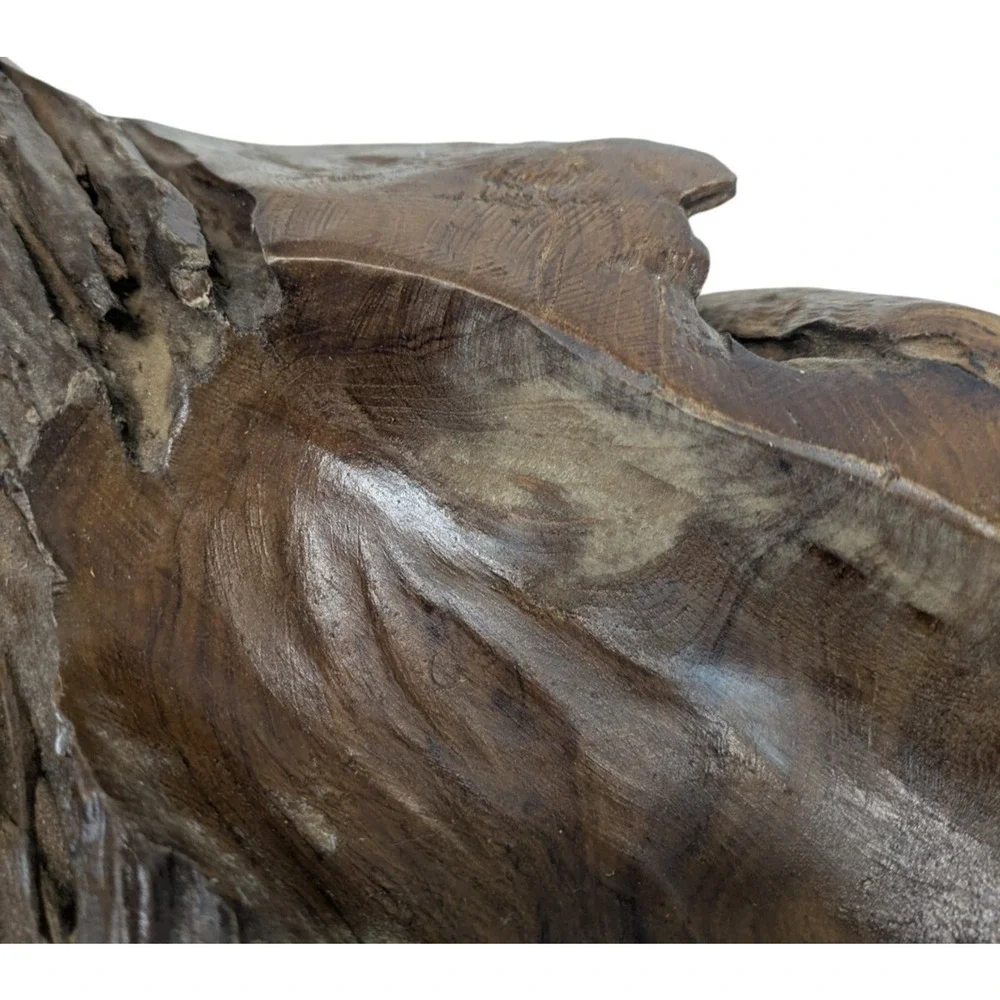 Natural Hand Carved Root Wood Wine Bottle Holders Live Edge Bottle Stand